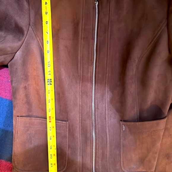 Tommy Hilfiger Chocolate Brown Suede Jacket - Picture 11 of 11
